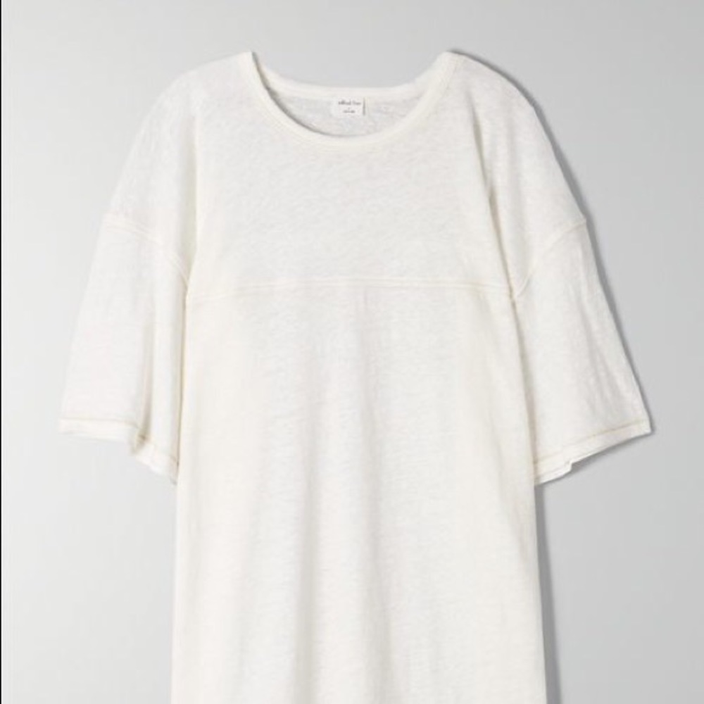 Aritzia Wilfred Free Linen T Shirt